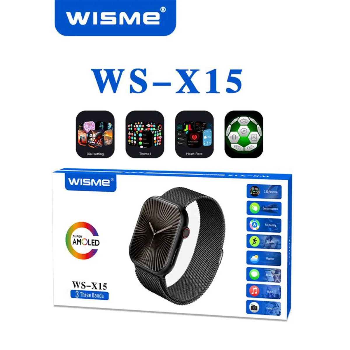 ساعت هوشمند طرح اپل واچ مدل WISME WS-X15 اصلی