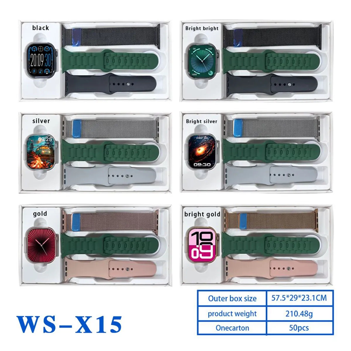 ساعت هوشمند طرح اپل واچ مدل WISME WS-X15 اصلی