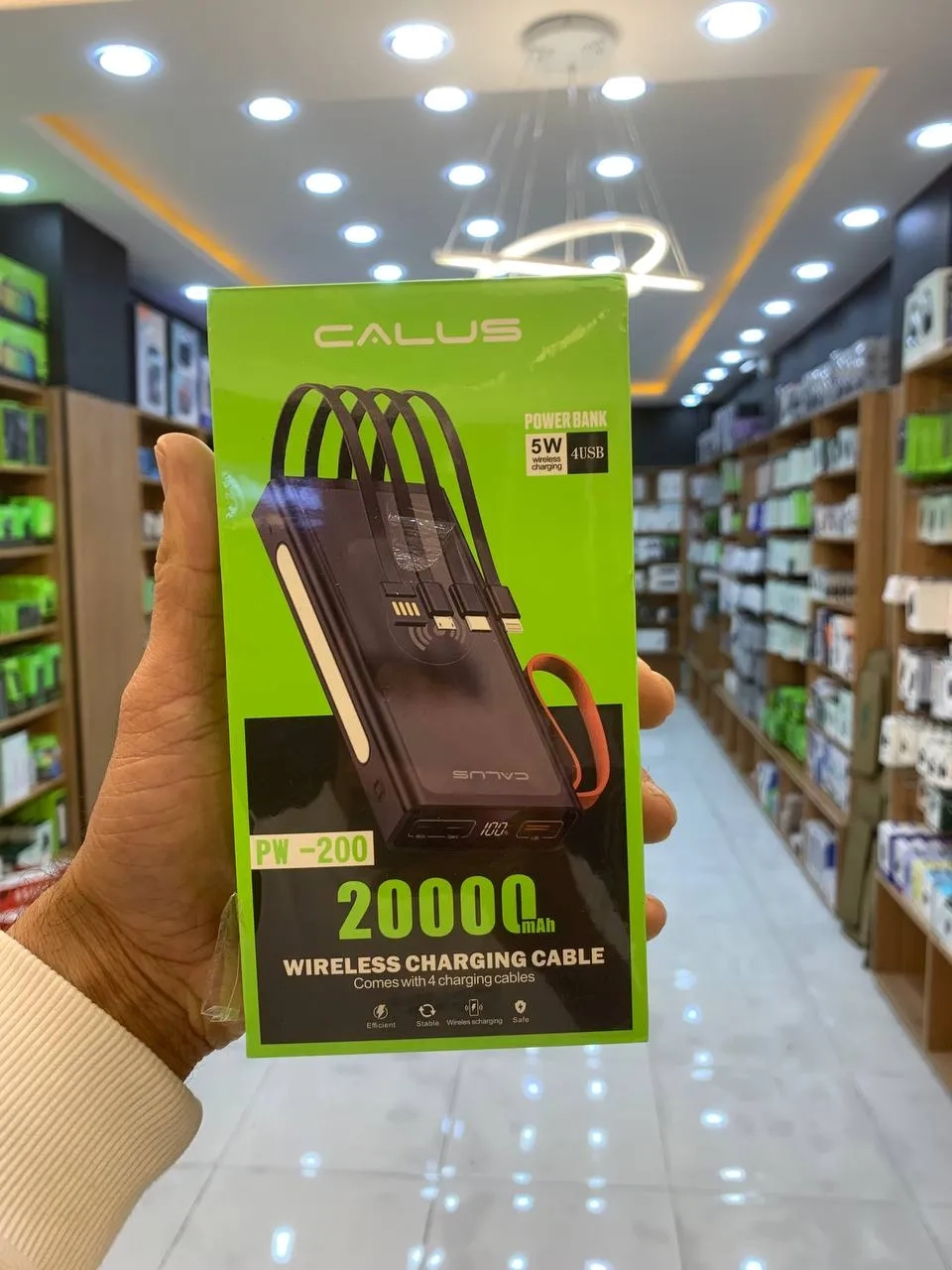 پاوربانک کالوس مدل CALUS PW-200 20K Wireless