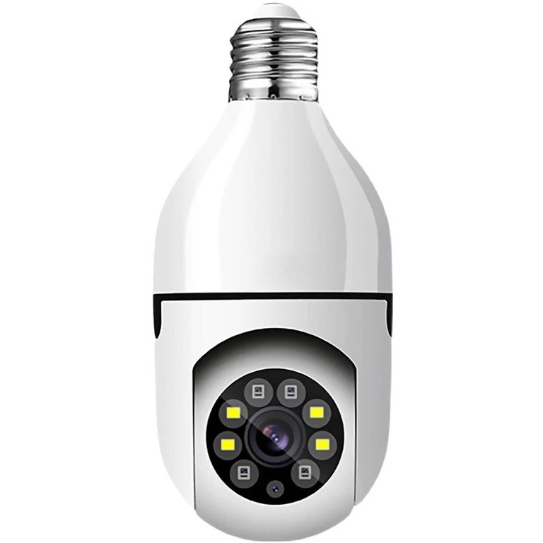 دوربین لامپی چرخش 360 درجه قابل کنترل با نرم افزار v380 اصل