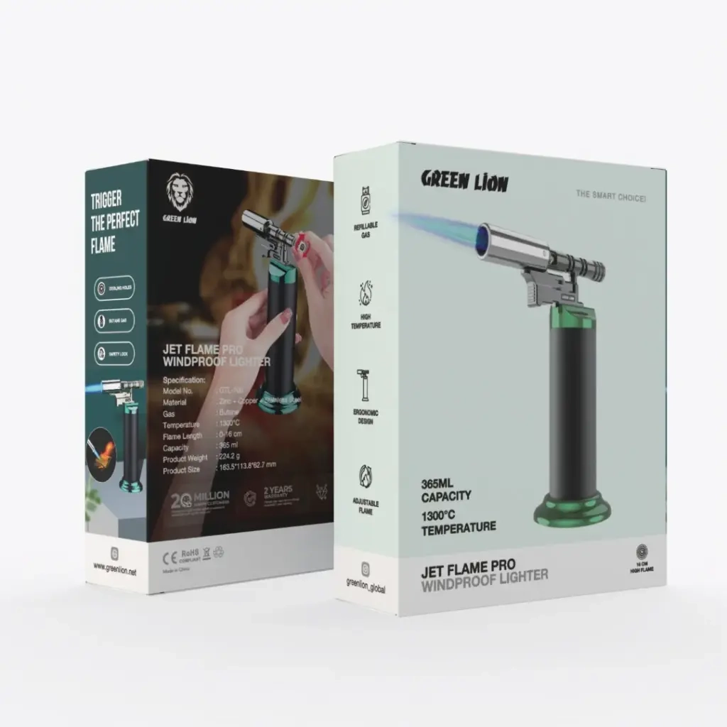 فندک اتمی پرو گرین لاین مدل  Green Lion Jet Flame Pro