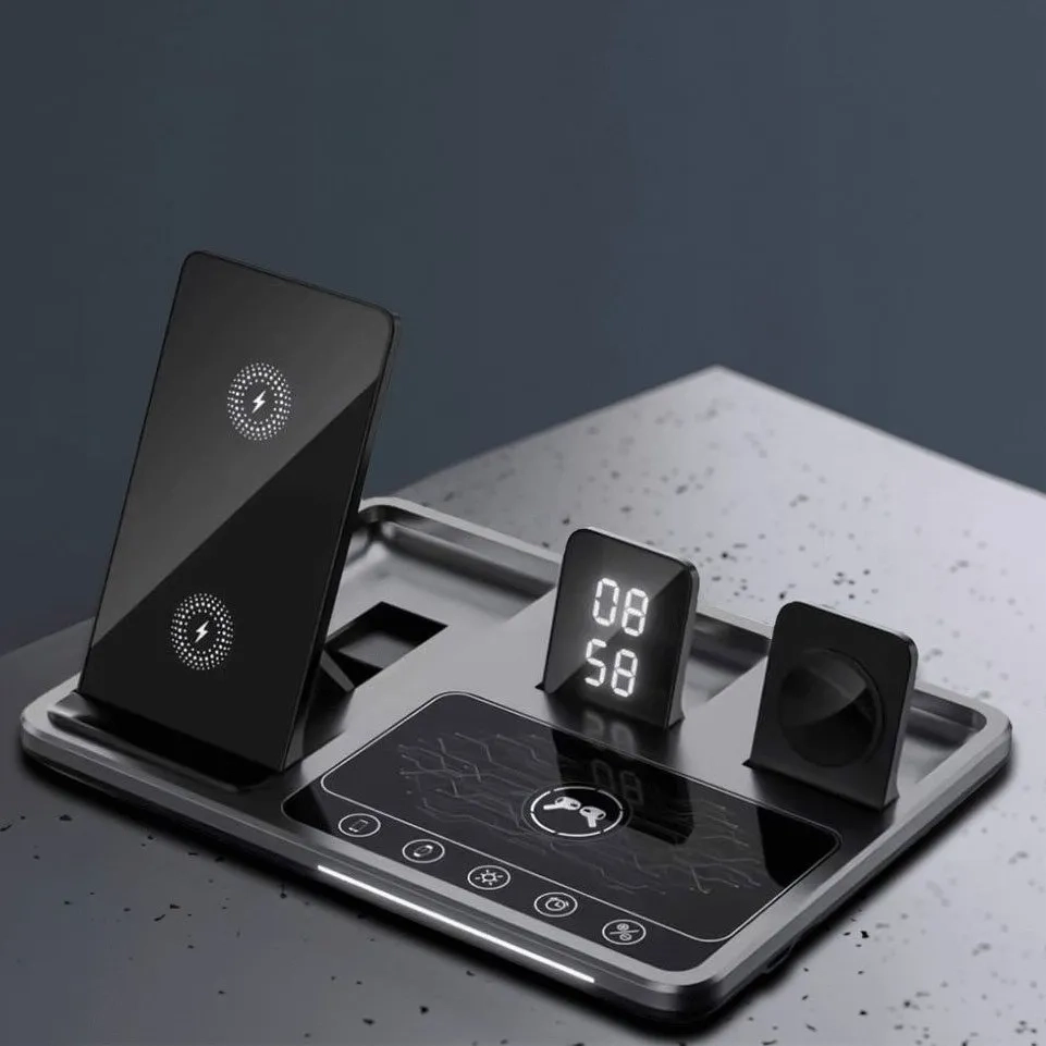 شارژر وایرلس گرین لاین مدل 4in1 Wireless Charging Station اصل