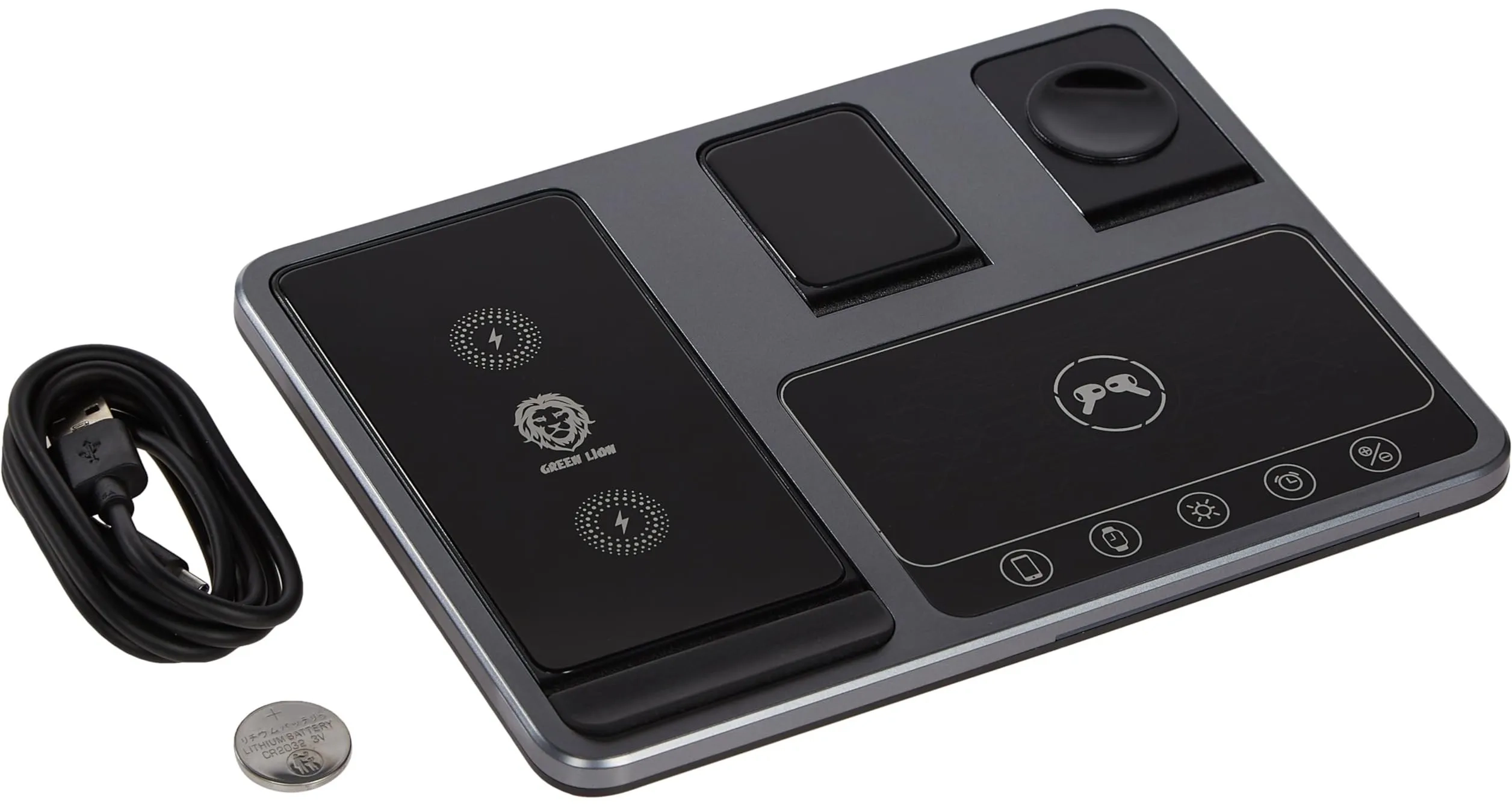 شارژر وایرلس گرین لاین مدل 4in1 Wireless Charging Station اصل