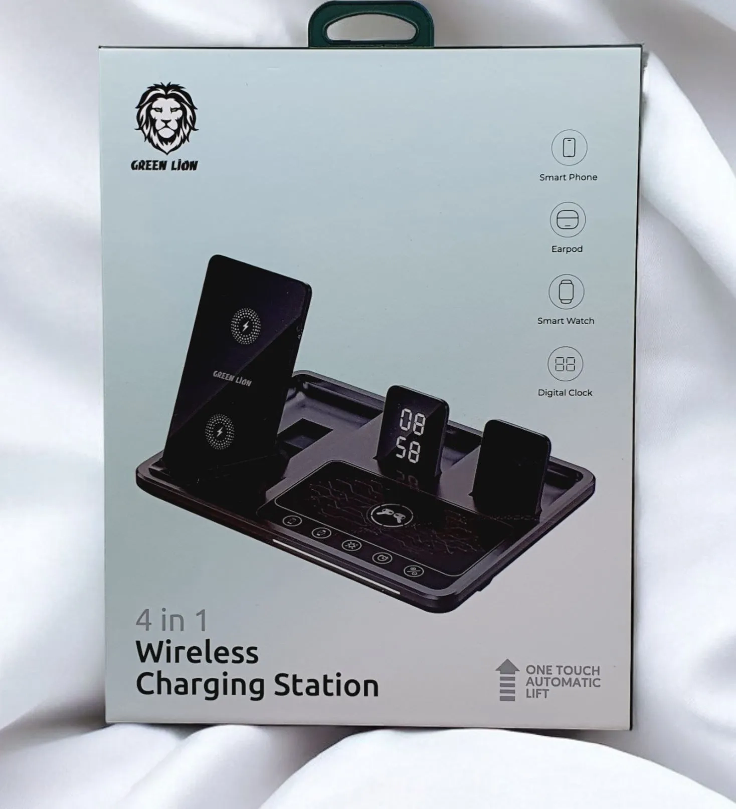 شارژر وایرلس گرین لاین مدل 4in1 Wireless Charging Station اصل