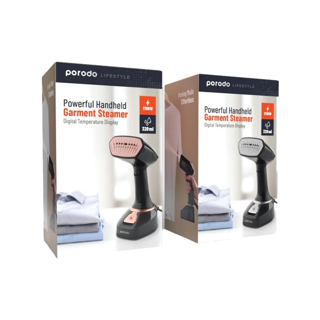 اتو بخار دستی پرودو مدل PORODO HANDHELD GARMENT STEAMER 1700W