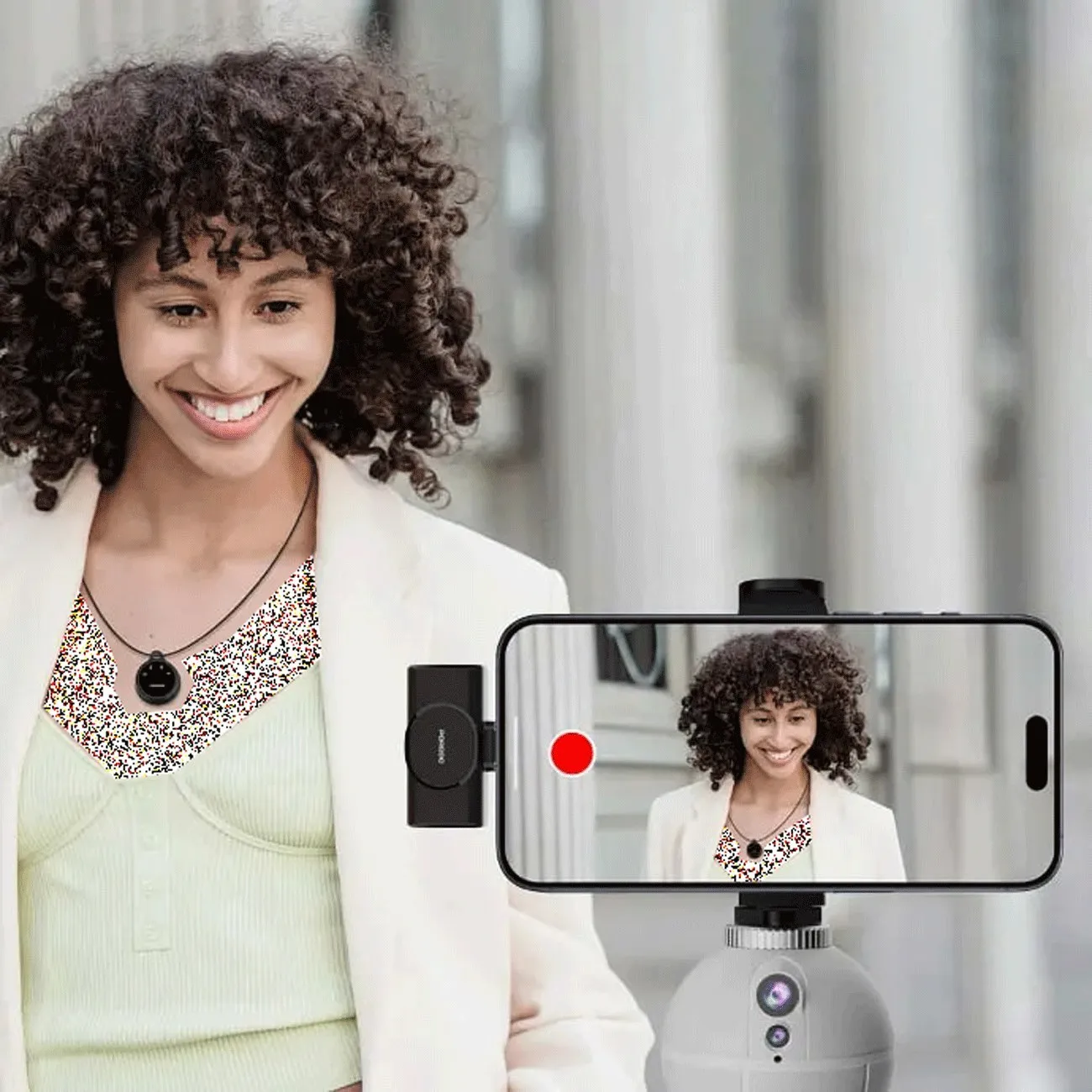 میکروفن بی سیم یقه ای پرودو مدل Porodo Lavalier Microphones