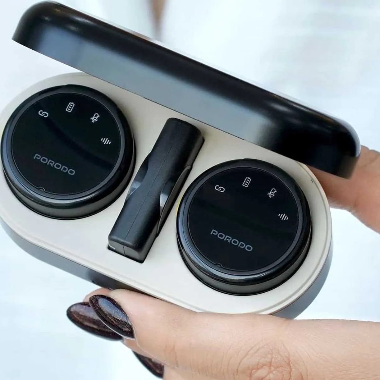 میکروفن بی سیم یقه ای پرودو مدل Porodo Lavalier Microphones