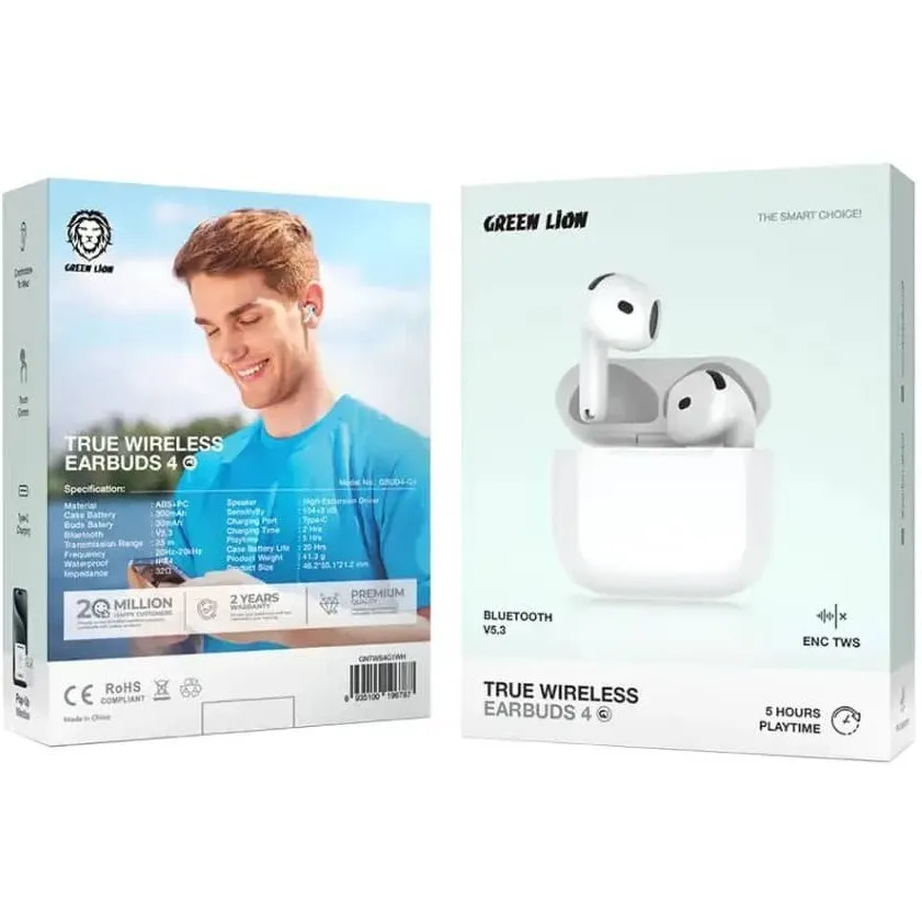 ایرپاد گرین لاین GREEN LION EARBUDS 4 G1