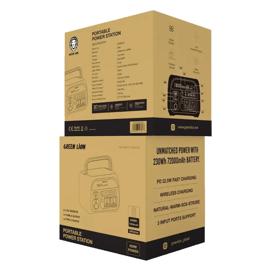 پاور ژنراتور گرین لاین Green Lion Portable 72000mah Power Station