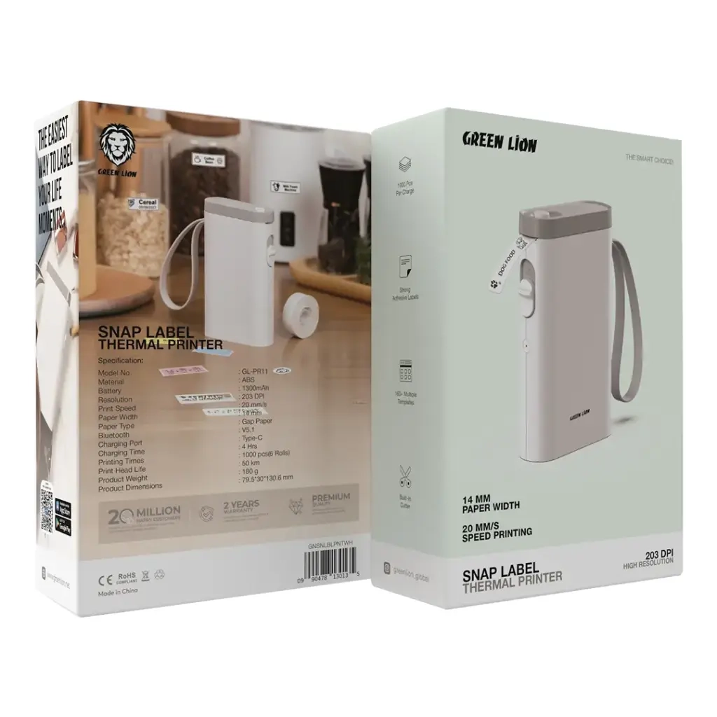 پرینتر حرارتی گرین لاین Green Lion Snap Label Thermal Printer