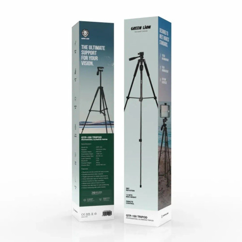 سه پایه آلومینیومی حرفه ای گرین لاین مدل Green Lion GTP-150 Tripod