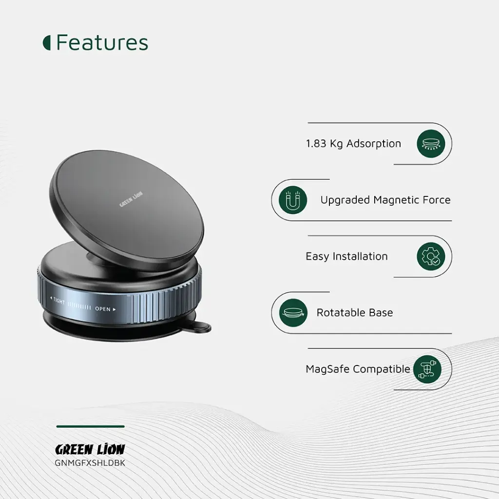 هولدر وکیوم گرین لاین Green Lion Magno Flex Vacuum Suction Holder