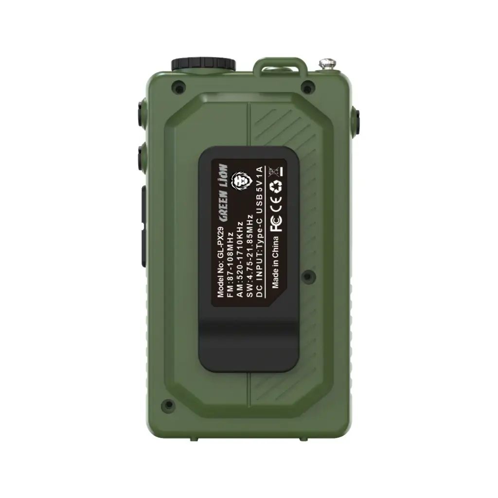 رادیو قابل حمل | چراغ قوه | بلندگو گرین لاین Green Lion Voyager Portable Radio | Flash Light | Speaker