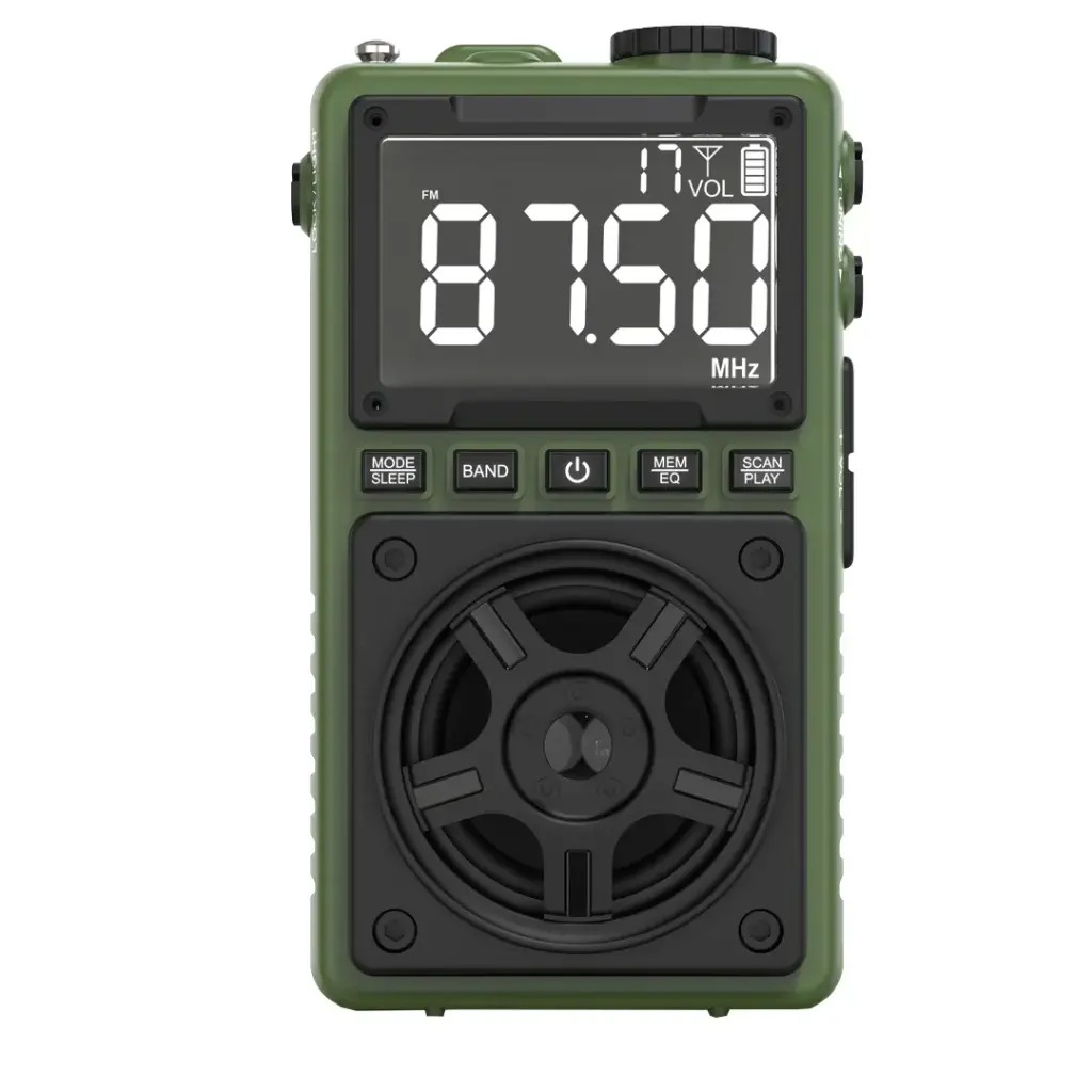 رادیو قابل حمل | چراغ قوه | بلندگو گرین لاین Green Lion Voyager Portable Radio | Flash Light | Speaker