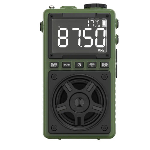 رادیو قابل حمل | چراغ قوه | بلندگو گرین لاین Green Lion Voyager Portable Radio | Flash Light | Speaker