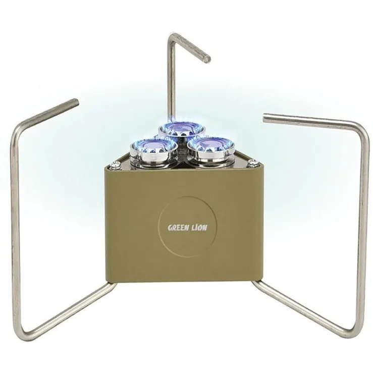 اجاق گاز کمپینگ تاشو 3 شعله گرین لاین مدل Green Lion 3-Burner Foldable Camping Stove
