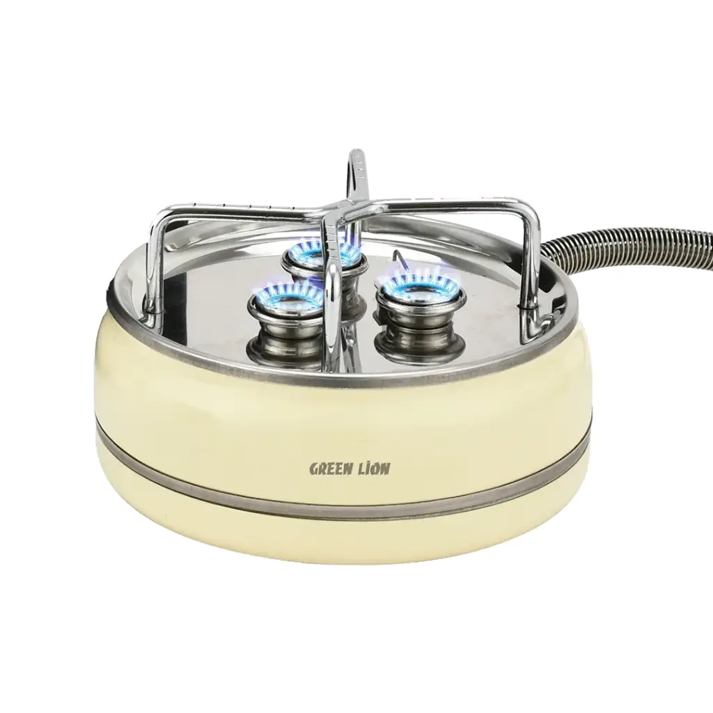 مینی اجاق گاز مسافرتی گرین لاین مدل Green Lion Orbit Flame 3 Burner Stove - Beige